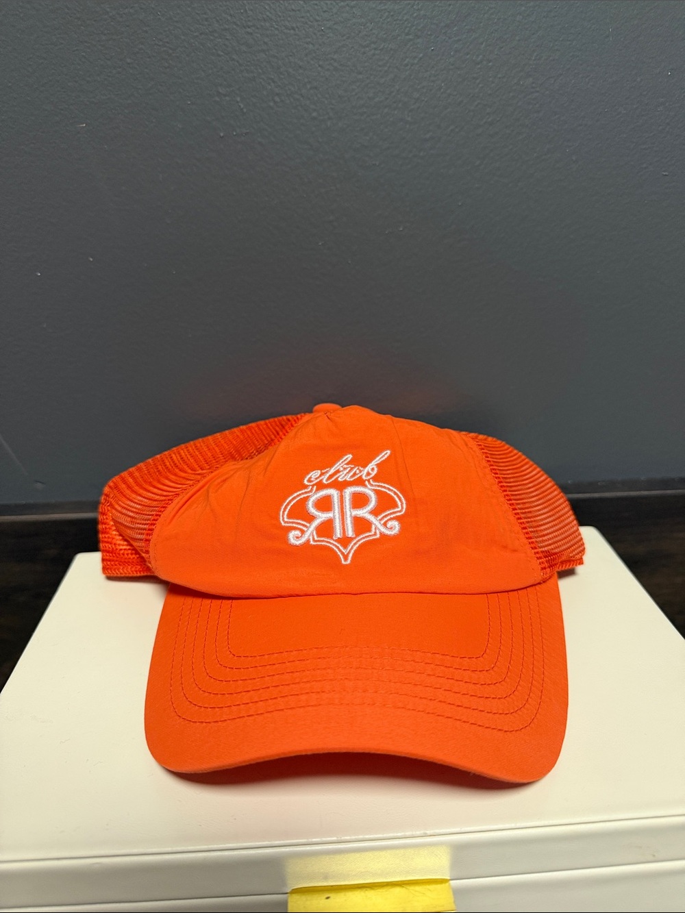 NWT Roller Rabbit x Target "Club RR" Embroidered Mesh Trucker Hat Coral